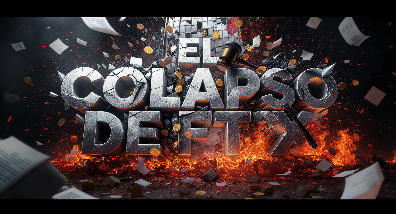 Representación visual del colapso del exchange FTX y el fraude de Sam Bankman-Fried